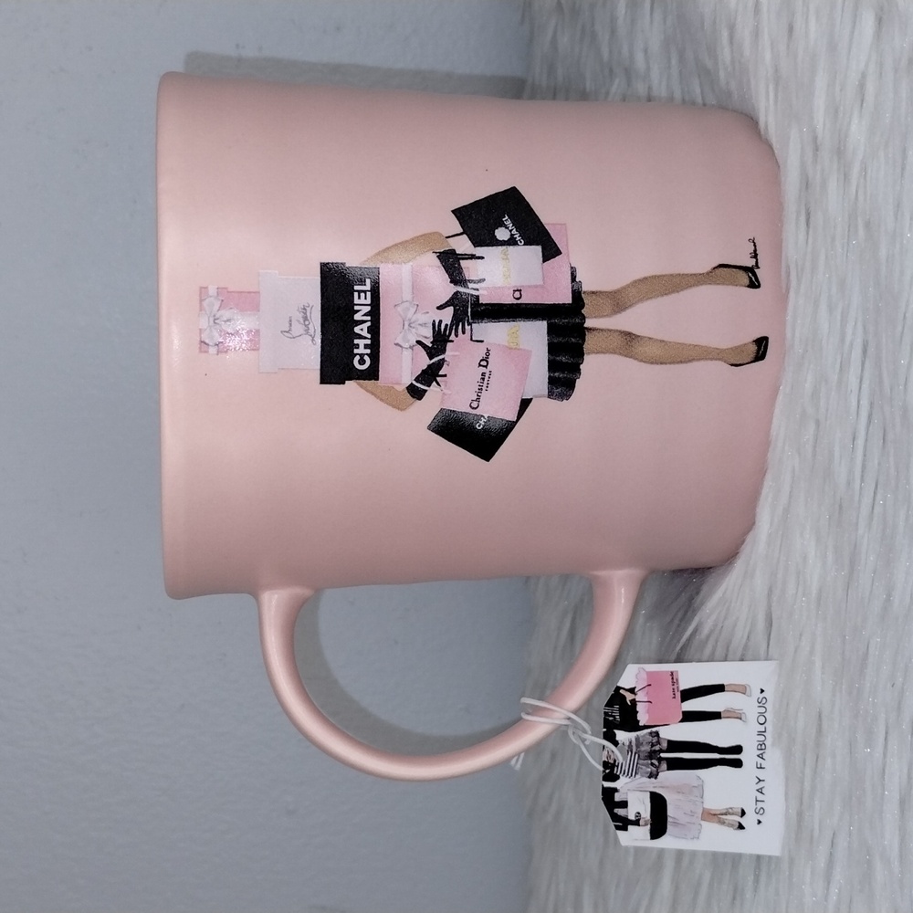 Amanda Greenwood Art 'Shop Fabulously' Designer Woman Mug